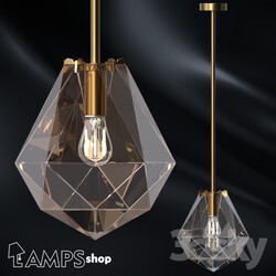 Ceiling light - Briolette pendants 