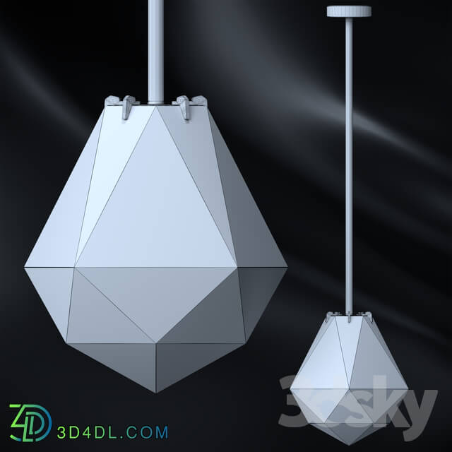 Ceiling light - Briolette pendants