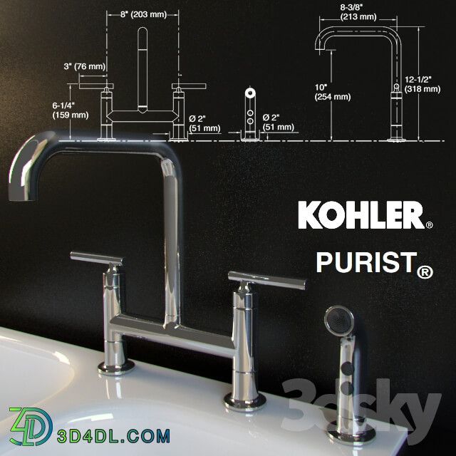 Sink - Purist faucet and sink Executive Chef Kohler