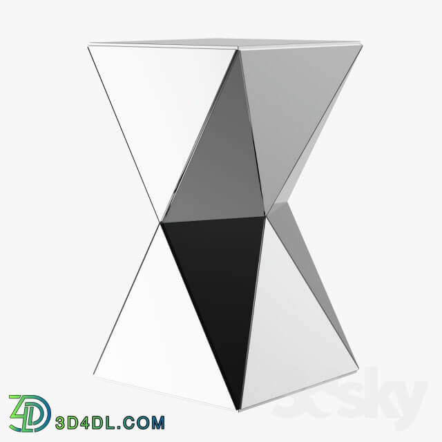 Table - Mirrored Reflective Side Table