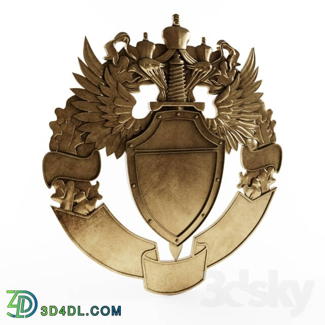 Decorative plaster - Medal