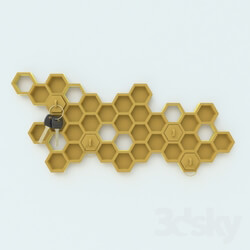 Other decorative objects - key holder _Honeycomb_ 