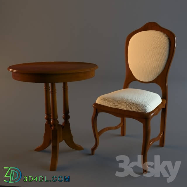 Table _ Chair - Chair with table