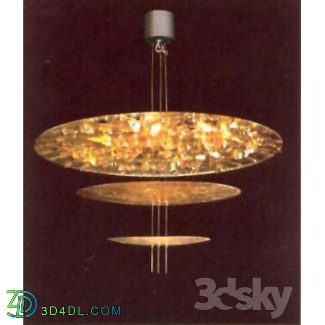 Ceiling light - Chandelier Maccina della luce 4 disk