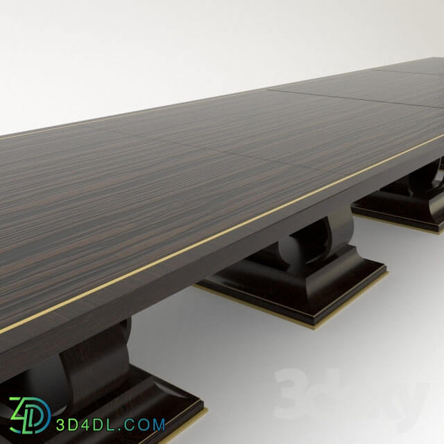 Table - Macassar Ebony Square Walnut Dining Table By Carrocel