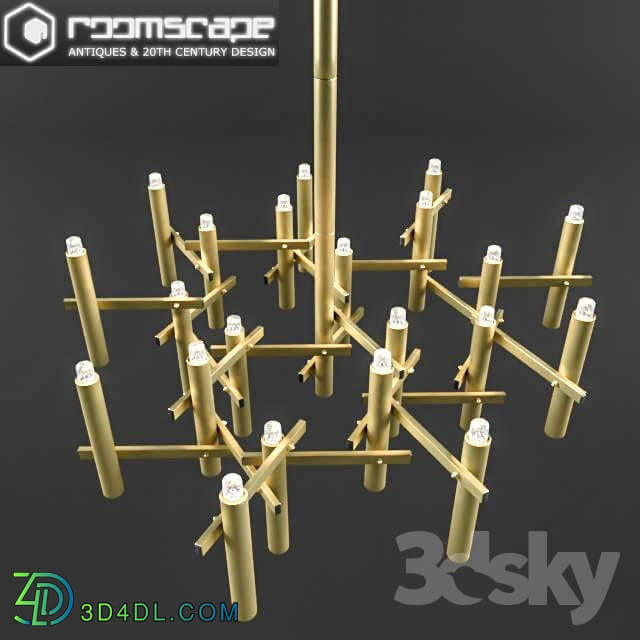 Ceiling light - Sciolari gold tone large chandelier 21 lights