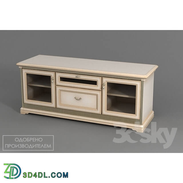 Sideboard _ Chest of drawer - TV cabinet with glass door _D_okonda_