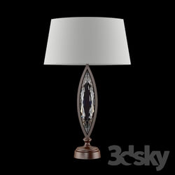 Table lamp - Fine Art Lamps_ 850210-32 _bronze finish_ faceted crystal_ 