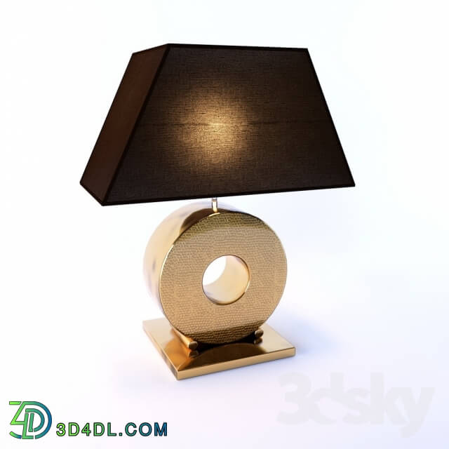 Table lamp - The lamp base with gold