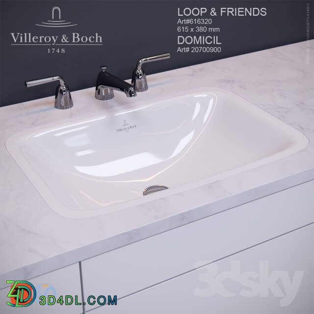 Wash basin - Villeroy _amp_ Boch - Loop _amp_ Friends - Domicil
