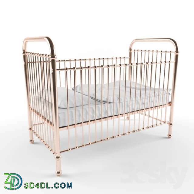 Bed - Rose gold childrens cot