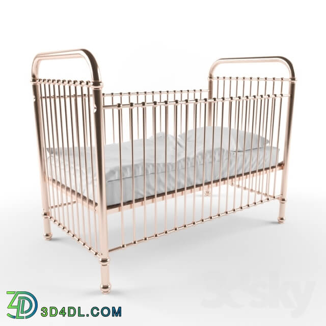 Bed - Rose gold childrens cot