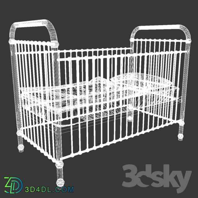 Bed - Rose gold childrens cot