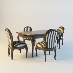 Table _ Chair - a set of dining room furniture 