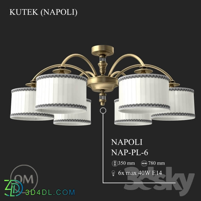 Ceiling light - KUTEK _NAPOLI_ NAP-PL-6