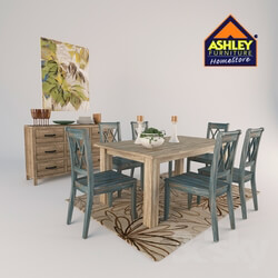 Table _ Chair - Dining room set Ashley furniture 