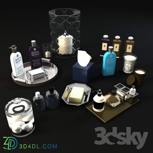 Bathroom accessories - Decorative set for bathroom