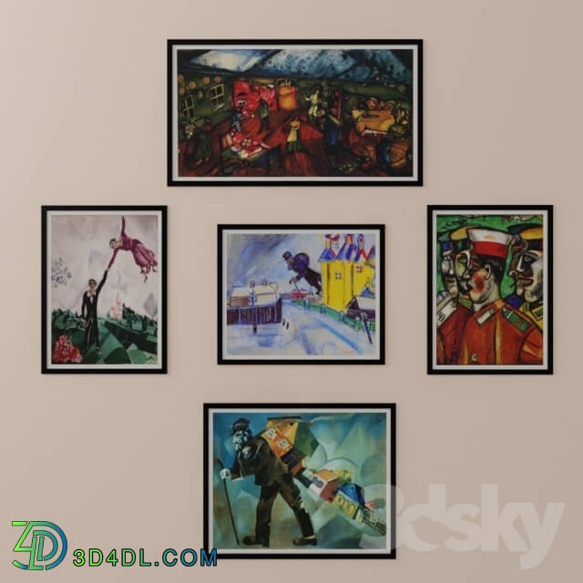 Frame - Paintings by Marc Chagall