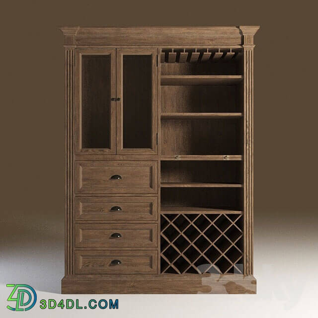 Wardrobe _ Display cabinets - Wine cabinet_ custom