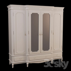 Wardrobe _ Display cabinets - Classic 4-wing wardrobe Cavio 