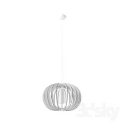 Ceiling light - 95608 Pendant STELLATO 2_ 1х60W _E27__ Ø700_ H1500_ steel_ white _ wood_ glass_ white 