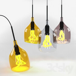 Ceiling light - Suspension Plumen_ model Vessel lamp shade 