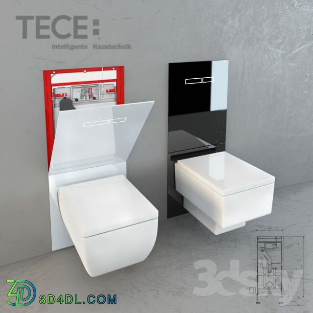 Toilet and Bidet - TECE