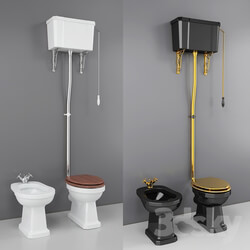 Toilet and Bidet - Classic WC and Bidet 