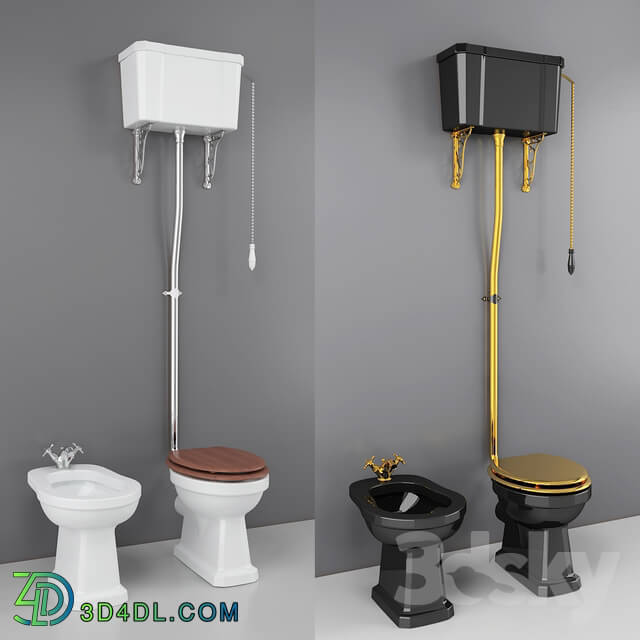 Toilet and Bidet - Classic WC and Bidet