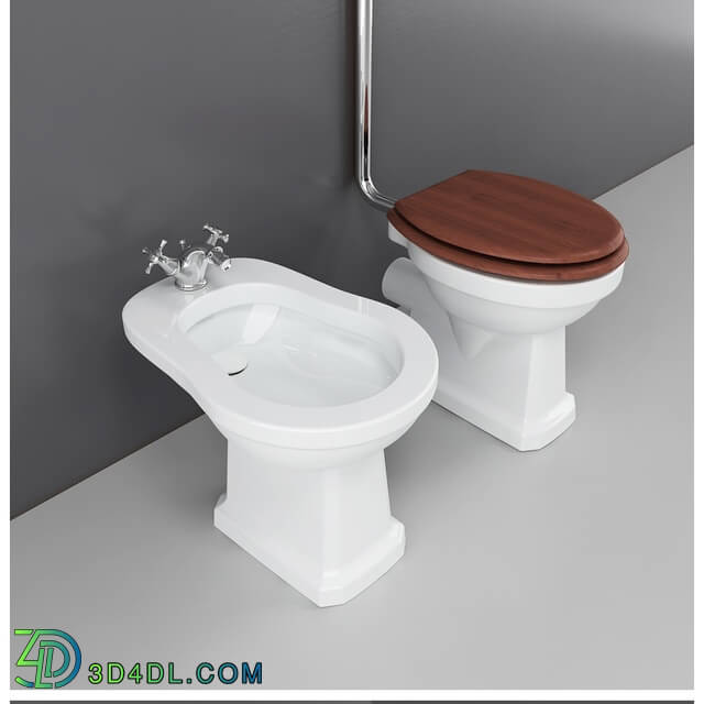 Toilet and Bidet - Classic WC and Bidet