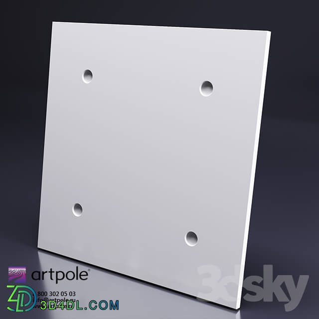 3D panel - Plaster 3d panel LOFT ORIGINAL _HIDDEN - fixings hidden type_ from Artpole