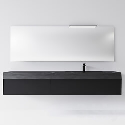 Bathroom furniture - Karol KUT Handle in Brushed Black 