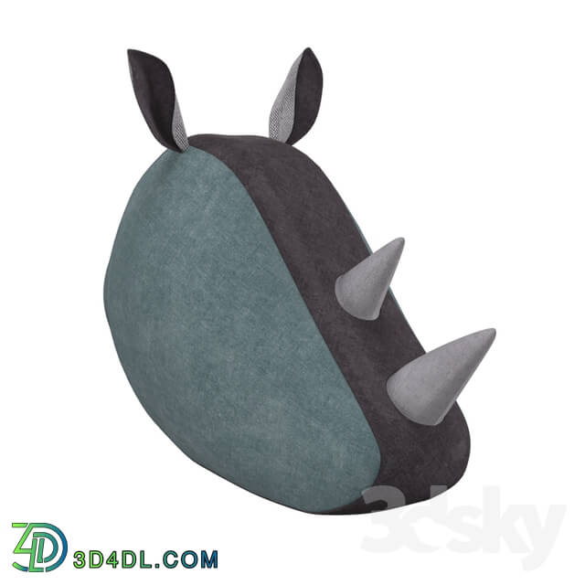 Miscellaneous - Decorative rhino head fabric SOFTHEADS