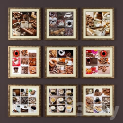 Frame - A set of pictures _quot_Coffee_quot_ _20 pcs._ 