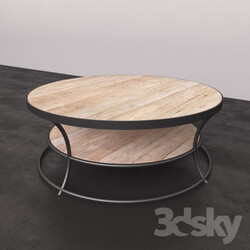 Table - Pottery Barn-BARTLETT RECLAIMED WOOD COFFEE TABLE 