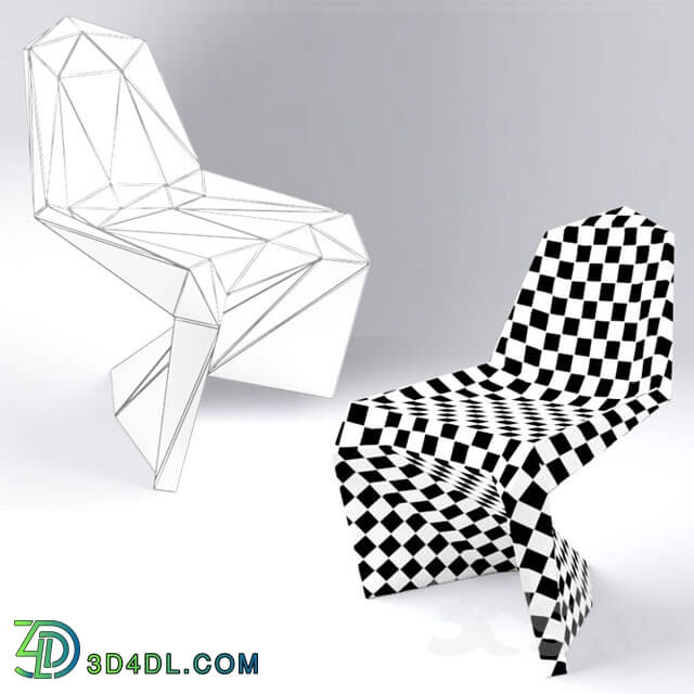 Chair - Lo Res carbon matt _silver matt_