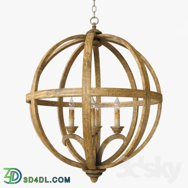 Ceiling light - Currey and Company - Axel Orb Chandelier Lighting