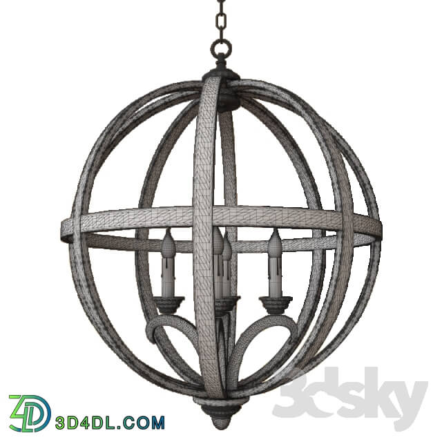 Ceiling light - Currey and Company - Axel Orb Chandelier Lighting