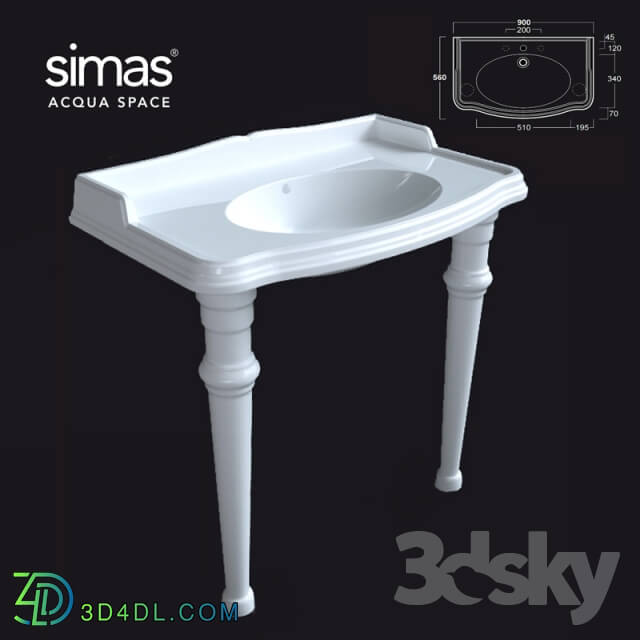 Wash basin - Wash simas AR_864-GB001 OM