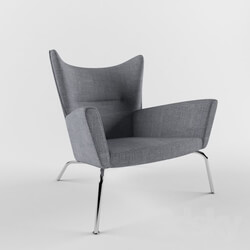 Arm chair - Wing Chair by Hans Wagner 