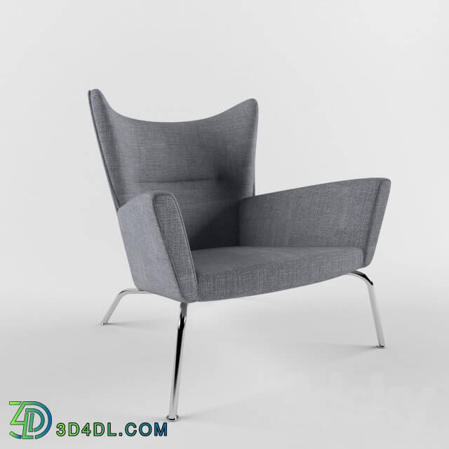 Arm chair - Wing Chair by Hans Wagner