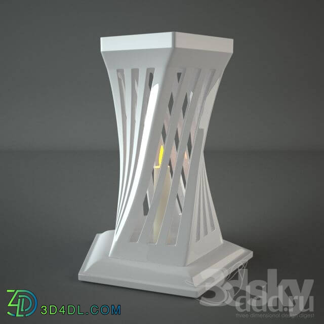 Table lamp - twist candle lamp