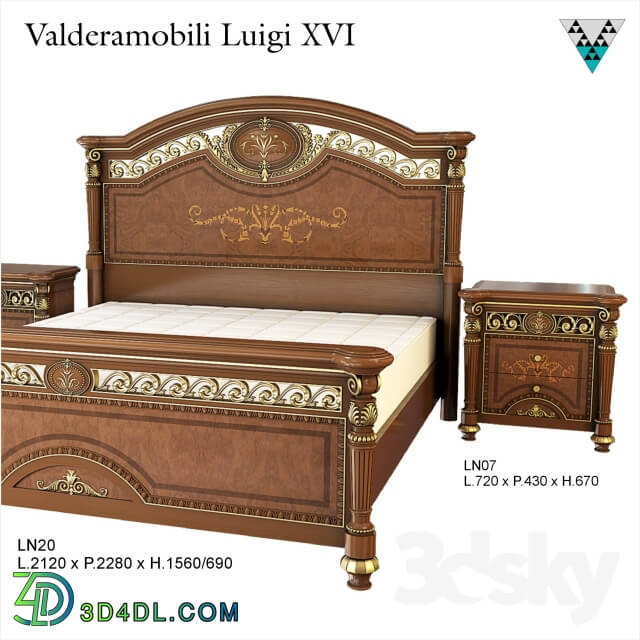 Bed - Bed Valderamobili Luigi XVI