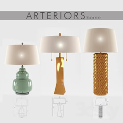 Table lamp - Set Arteriors Home table lamps 