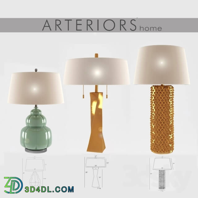 Table lamp - Set Arteriors Home table lamps