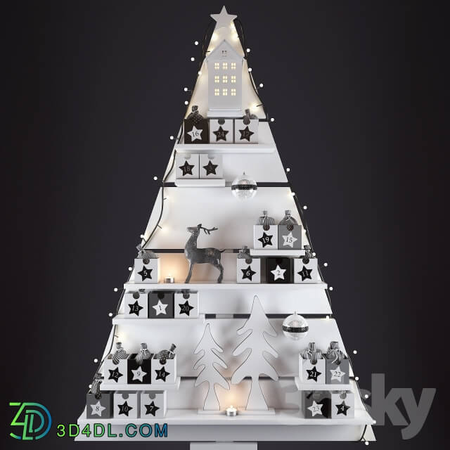 Other decorative objects - Christmas wall tree