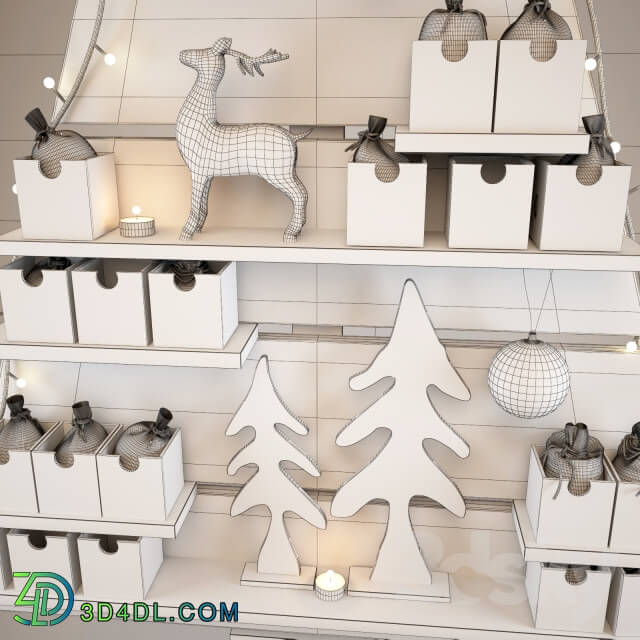 Other decorative objects - Christmas wall tree