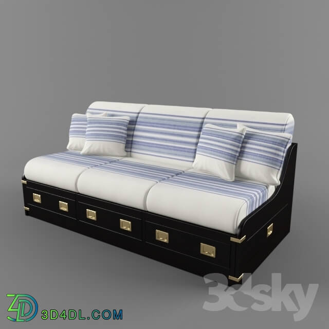 Sofa - sofa in a maritime style with pillows Caroti