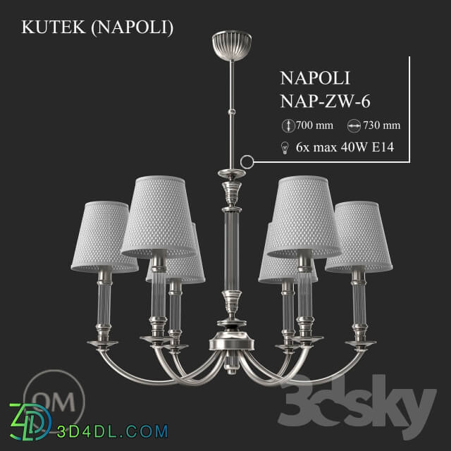 Ceiling light - KUTEK _NAPOLI_ NAP-ZW-6