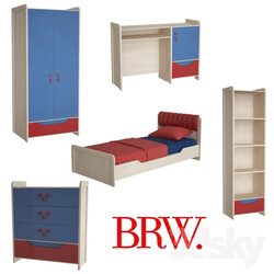 Full furniture set - Children BRW HiHot 